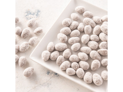 Chocolade amandelen sneeuw verpakt per 150gr