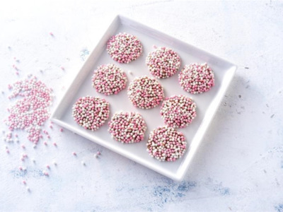 Flikken roze muisjes verpakt per 150gr