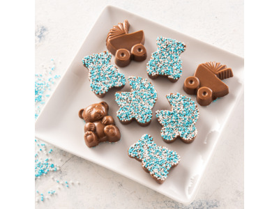 Geboortechocolade jongen verpakt per 150gr