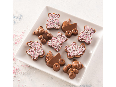 Geboortechocolade meisje verpakt per 150gr