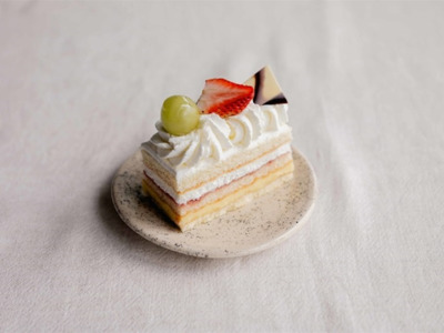 Slagroomcake gebakje