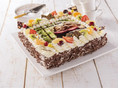 Fototaart slagroom 16 pers.